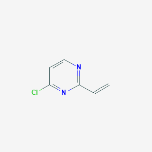 molecular formula C6H5ClN2 B11751572 4-Chloro-2-vinylpyrimidine 