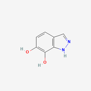 molecular formula C7H6N2O2 B11751664 1h-Indazole-6,7-diol 