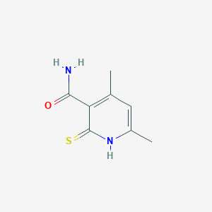 molecular formula C8H10N2OS B117518 2-Mercapto-4,6-dimethylnicotinamide CAS No. 79927-21-2