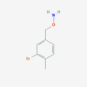 molecular formula C8H10BrNO B11751978 O-[(3-bromo-4-methylphenyl)methyl]hydroxylamine 