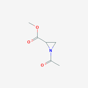 molecular formula C6H9NO3 B117520 Methyl 1-acetylaziridine-2-carboxylate CAS No. 151910-15-5