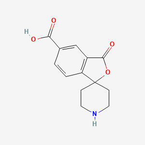 molecular formula C13H13NO4 B11752014 3-oxo-3H-spiro[isobenzofuran-1,4'-piperidine]-5-carboxylic acid 