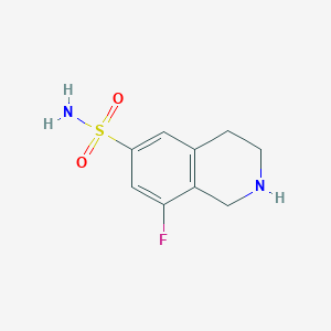 molecular formula C9H11FN2O2S B11752071 8-Fluoro-1,2,3,4-tetrahydroisoquinoline-6-sulfonamide 