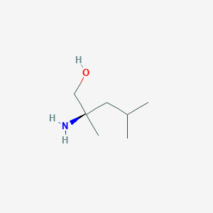 molecular formula C7H17NO B11752131 (2R)-2-amino-2,4-dimethylpentan-1-ol 