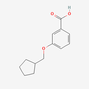 molecular formula C13H16O3 B11752161 3-(Cyclopentylmethoxy)benzoic acid 