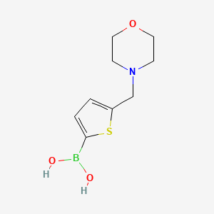 molecular formula C9H14BNO3S B11752249 5-(Morpholinomethyl)thiophen-2-ylboronic acid 