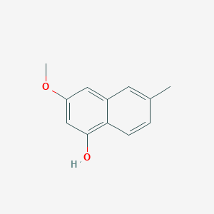 molecular formula C12H12O2 B11752254 3-Methoxy-6-methylnaphthalen-1-ol 