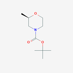 molecular formula C10H19NO3 B11752348 (R)-tert-Butyl 2-methylmorpholine-4-carboxylate 
