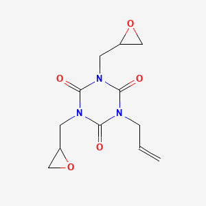molecular formula C12H15N3O5 B11752387 1-Allyl-3,5-bis(oxiran-2-ylmethyl)-1,3,5-triazinane-2,4,6-trione 