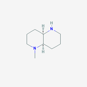 molecular formula C9H18N2 B11752399 (4aR,8aR)-rel-Decahydro-1-methyl-1,5-naphthyridine 