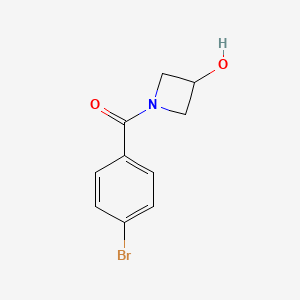 molecular formula C10H10BrNO2 B11752434 1-(4-Bromobenzoyl)azetidin-3-ol 