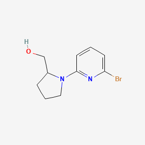 molecular formula C10H13BrN2O B11752435 (1-(6-Bromopyridin-2-yl)pyrrolidin-2-yl)methanol 