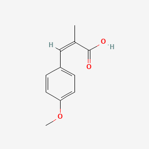 molecular formula C11H12O3 B11752480 (2Z)-3-(4-Methoxyphenyl)-2-methylprop-2-enoic acid 