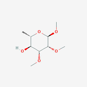 molecular formula C9H18O5 B11752568 (2S,3S,4R,5R,6R)-4,5,6-trimethoxy-2-methyloxan-3-ol 