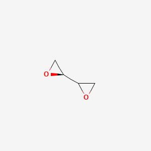 molecular formula C4H6O2 B11752579 (2S)-2,2'-bioxirane 