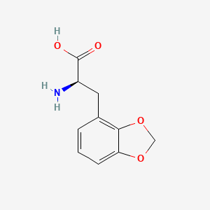 molecular formula C10H11NO4 B11752642 (2R)-2-amino-3-(2H-1,3-benzodioxol-4-yl)propanoic acid 