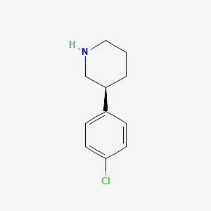 molecular formula C11H14ClN B11752716 (S)-3-(4-Chlorophenyl)piperidine 