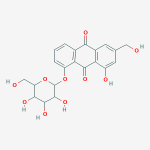 molecular formula C21H20O10 B117528 Aloe-emodin-8-O-beta-D-glucopyranoside CAS No. 33037-46-6
