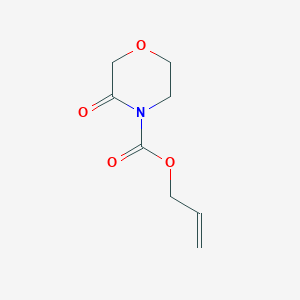 molecular formula C8H11NO4 B11752805 Allyl 3-oxomorpholine-4-carboxylate 
