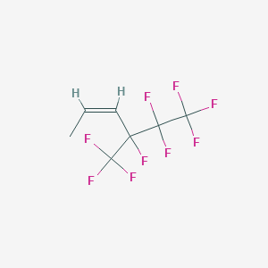 molecular formula C7H5F9 B11752807 (Z)-4,5,5,6,6,6-hexafluoro-4-(trifluoromethyl)hex-2-ene 