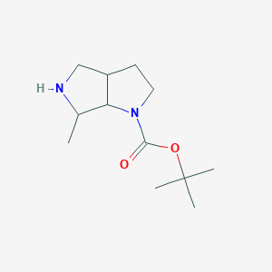 molecular formula C12H22N2O2 B11752817 tert-Butyl 6-methylhexahydropyrrolo[3,4-b]pyrrole-1(2H)-carboxylate 