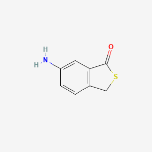molecular formula C8H7NOS B11752927 6-Aminobenzo[c]thiophen-1(3H)-one 