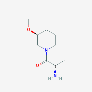molecular formula C9H18N2O2 B11752950 (S)-2-Amino-1-((S)-3-methoxy-piperidin-1-yl)-propan-1-one 