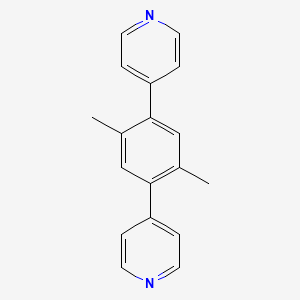 molecular formula C18H16N2 B11752976 4,4'-(2,5-Dimethyl-1,4-phenylene)dipyridine 