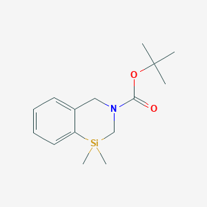 molecular formula C15H23NO2Si B11752997 tert-Butyl 1,1-dimethyl-1,2-dihydrobenzo[d][1,3]azasiline-3(4H)-carboxylate 