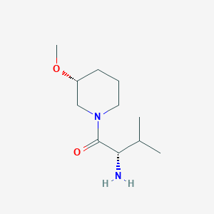 molecular formula C11H22N2O2 B11753043 (S)-2-Amino-1-((R)-3-methoxy-piperidin-1-yl)-3-methyl-butan-1-one 