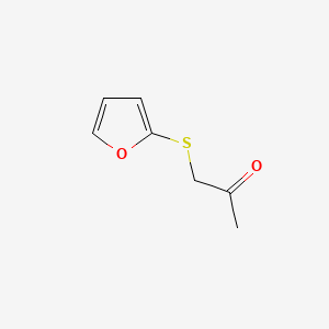 molecular formula C7H8O2S B11753056 2-Propanone, 1-(2-furanylthio)- CAS No. 68556-22-9