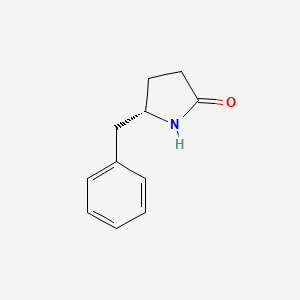 molecular formula C11H13NO B11753091 (5S)-5-benzylpyrrolidin-2-one 