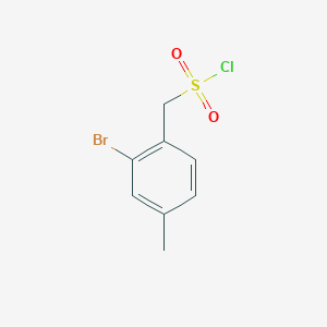 molecular formula C8H8BrClO2S B11753186 (2-Bromo-4-methylphenyl)methanesulfonyl chloride 