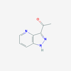 molecular formula C8H7N3O B11753213 1-(1H-Pyrazolo[4,3-b]pyridin-3-yl)ethanone 