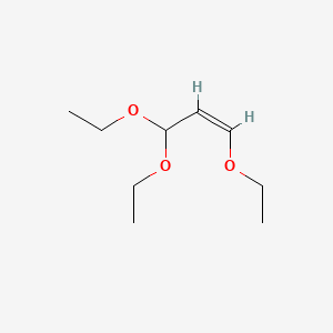 molecular formula C9H18O3 B11753218 1,3,3-Triethoxy-1-propene, (Z)- CAS No. 125072-37-9