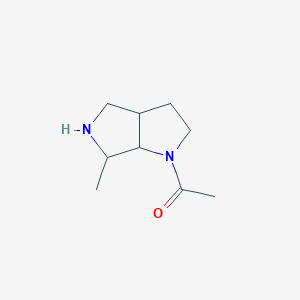 molecular formula C9H16N2O B11753298 1-(6-Methylhexahydropyrrolo[3,4-b]pyrrol-1(2H)-yl)ethan-1-one 