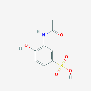 molecular formula C8H9NO5S B117533 3-Acetamido-4-hydroxybenzenesulfonic acid CAS No. 153835-66-6