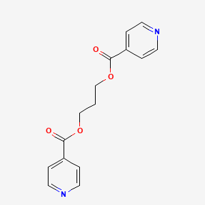 molecular formula C15H14N2O4 B11753334 Propane-1,3-diyl diisonicotinate 