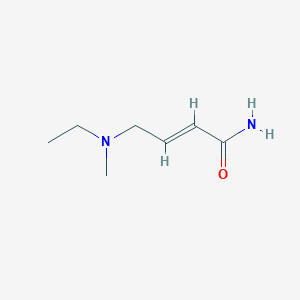 molecular formula C7H14N2O B11753440 (E)-4-(Ethyl(methyl)amino)but-2-enamide 