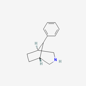 molecular formula C13H17N B11753498 (1R,5S,8R)-8-phenyl-3-azabicyclo[3.2.1]octane 