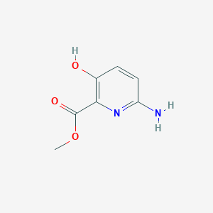 molecular formula C7H8N2O3 B117535 Methyl 6-amino-3-hydroxypicolinate CAS No. 152824-35-6