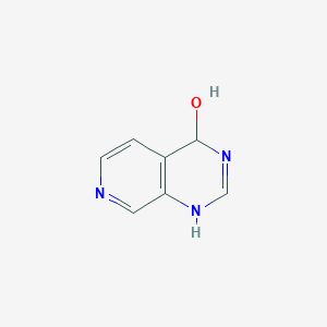molecular formula C7H7N3O B11753556 1,4-Dihydropyrido[3,4-d]pyrimidin-4-ol 