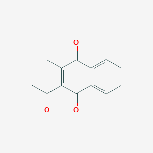 molecular formula C13H10O3 B11753614 2-Acetyl-3-methylnaphthalene-1,4-dione 