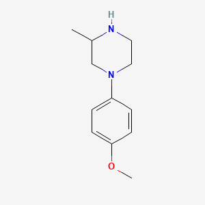 molecular formula C12H18N2O B11753642 1-(4-Methoxyphenyl)-3-methylpiperazine 