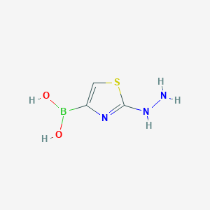 molecular formula C3H6BN3O2S B11753656 (2-Hydrazinylthiazol-4-yl)boronic acid 