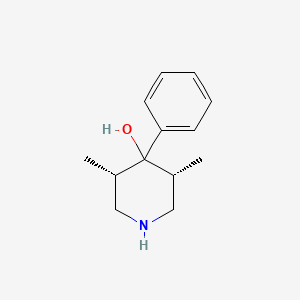 molecular formula C13H19NO B11753662 (3r,4s,5s)-3,5-Dimethyl-4-phenylpiperidin-4-ol 