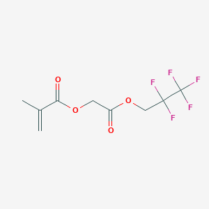 molecular formula C9H9F5O4 B11753675 2-Oxo-2-(2,2,3,3,3-pentafluoropropoxy)ethyl methacrylate 