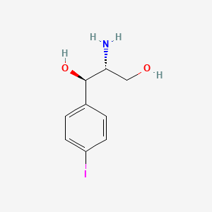 molecular formula C9H12INO2 B11753705 (1R,2R)-2-amino-1-(4-iodophenyl)propane-1,3-diol 