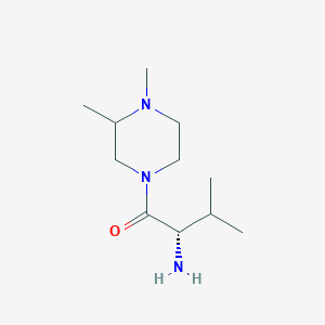 molecular formula C11H23N3O B11753715 (S)-2-Amino-1-(3,4-dimethyl-piperazin-1-yl)-3-methyl-butan-1-one 