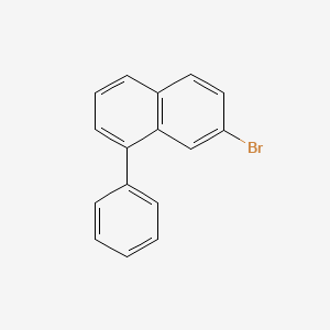 molecular formula C16H11Br B11753742 7-Bromo-1-phenylnaphthalene 